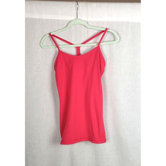 Lululemon Tank Top Womens S Pink Racerback Athletic Yoga Strappy Built In Bra - Picture 1 of 7